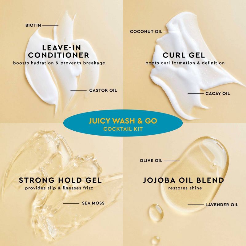 slide 3 of 6, PATTERN Juicy Wash & Go Cocktail Kit - 4pc - Ulta Beauty, 4 ct