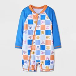 Disney Baby Boys' Pooh One Piece Swimsuits - Blue 9M