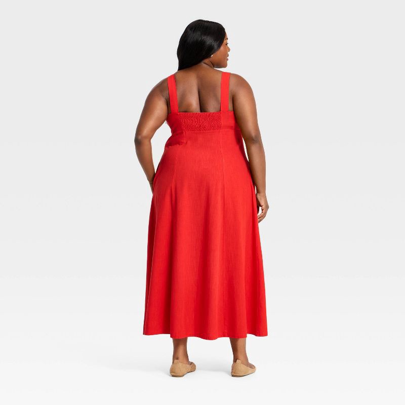 slide 2 of 3, Women's Maxi A-Line Dress - Universal Thread™ Red XXL, 1 ct