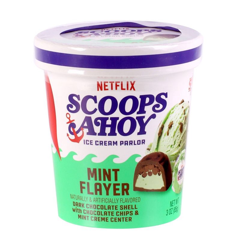 slide 1 of 3, Netflix Scoops Ahoy Christmas Mint Flayer Pint - 3oz, 3 oz