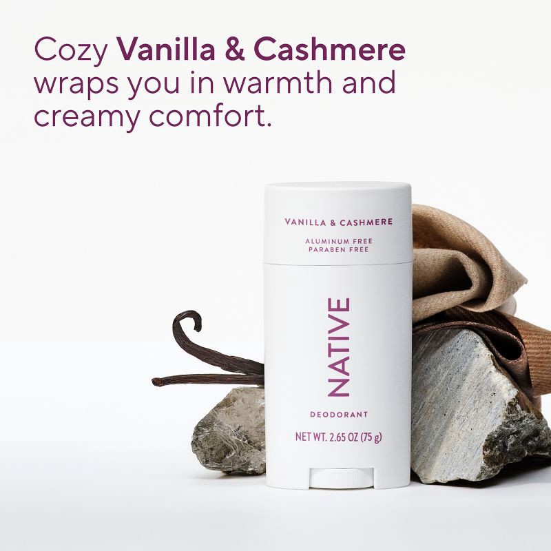 slide 3 of 10, Native Vanilla & Cashmere Deodorant - 2.65oz, 2.65 oz