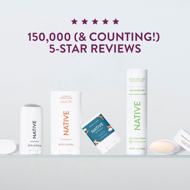 slide 9 of 10, Native Vanilla & Cashmere Deodorant - 2.65oz, 2.65 oz
