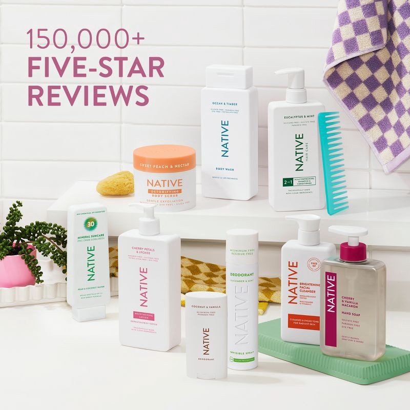 slide 5 of 6, Native Body Wash Pump - Vanilla & Cactus Flower - 36 fl oz, 36 fl oz