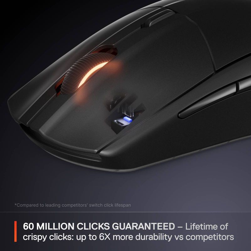 slide 5 of 7, SteelSeries Rival 3 Wireless Gaming Mouse - Black, 1 ct