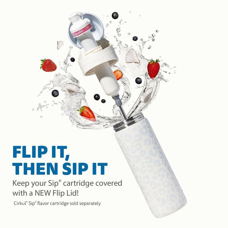 slide 4 of 11, Cirkul Luxe Leopard StrawSip Flip Bottle - 26oz, 26 oz