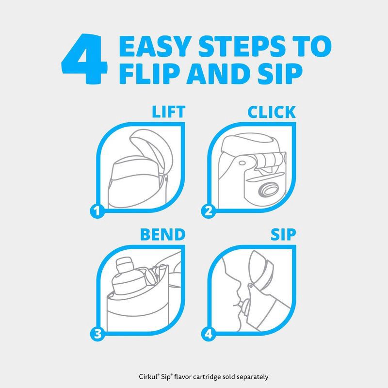 slide 8 of 11, Cirkul Luxe Leopard StrawSip Flip Bottle - 26oz, 26 oz