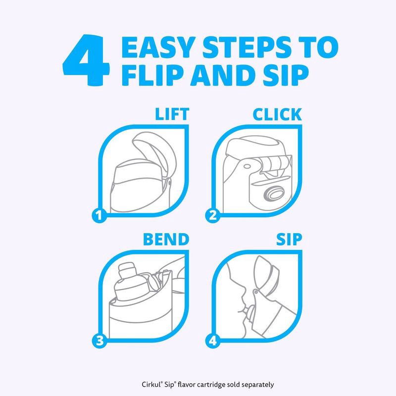 slide 8 of 11, Cirkul Daydream StrawSip Flip Bottle - 26oz, 26 oz