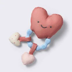 Small Interactive Handheld Rattle Toy - Heart - Cloud Island™