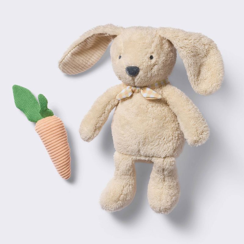 slide 3 of 3, Bunny Plush Stuffed Animal Toy with Detachable Rattle - Cloud Island™, 1 ct