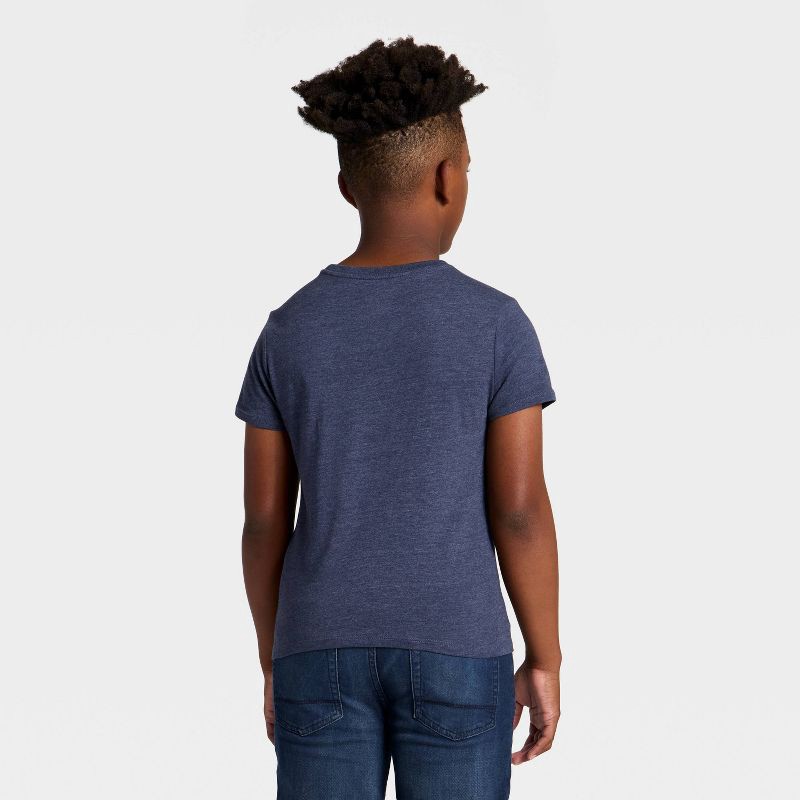 slide 3 of 4, Boys' Short Sleeve 'The Polar Bears' Graphic T-Shirt - Cat & Jack™ Navy Blue M, 1 ct