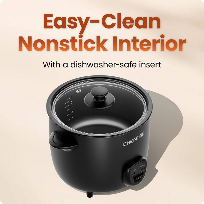 slide 3 of 5, Chefman 10 Cup Rice Cooker, 1 ct