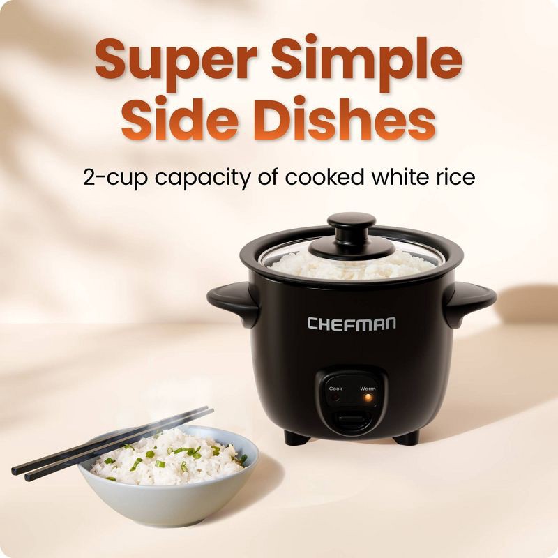 slide 4 of 7, Chefman 2 Cup Rice Cooker, 1 ct