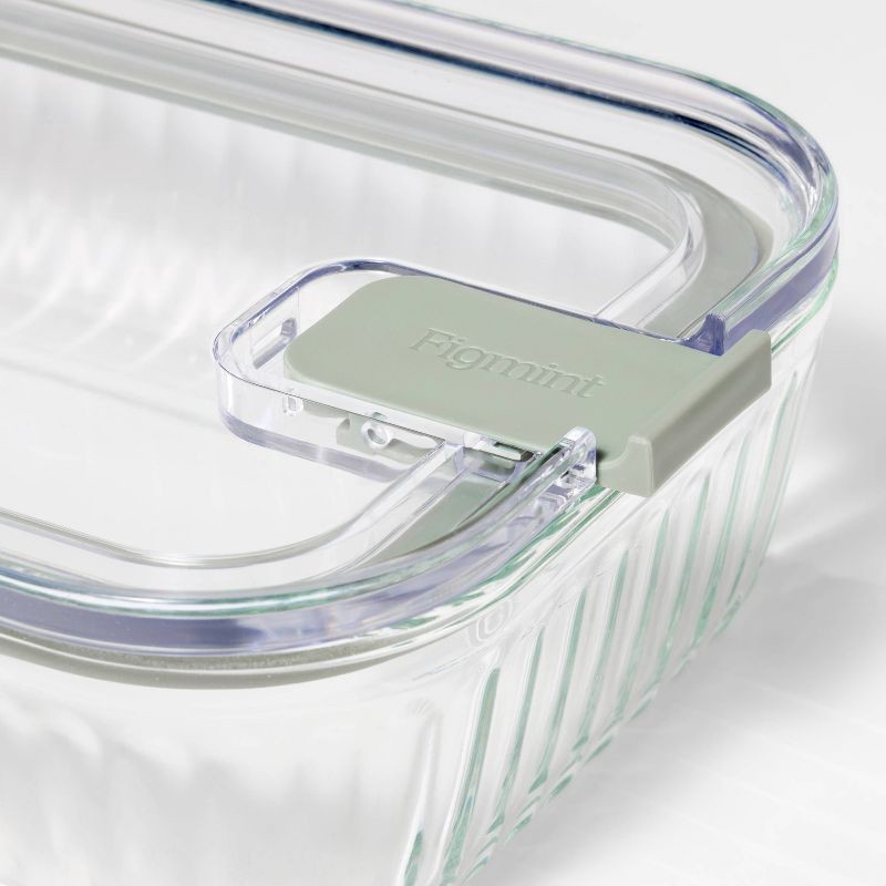 slide 4 of 4, 4c Rectangle Glass Meal Prep Food Storage Container - Figmint™, 1 ct