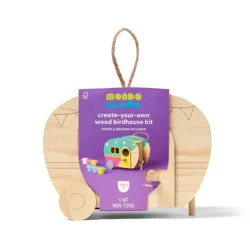 Wood Camper Bird House Painting Craft Activity Kit - Mondo Llama™