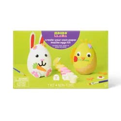 Easter Craft 2ct Paper Mache Embellished Bunny and Chick Painting Activity Kit - Mondo Llama™