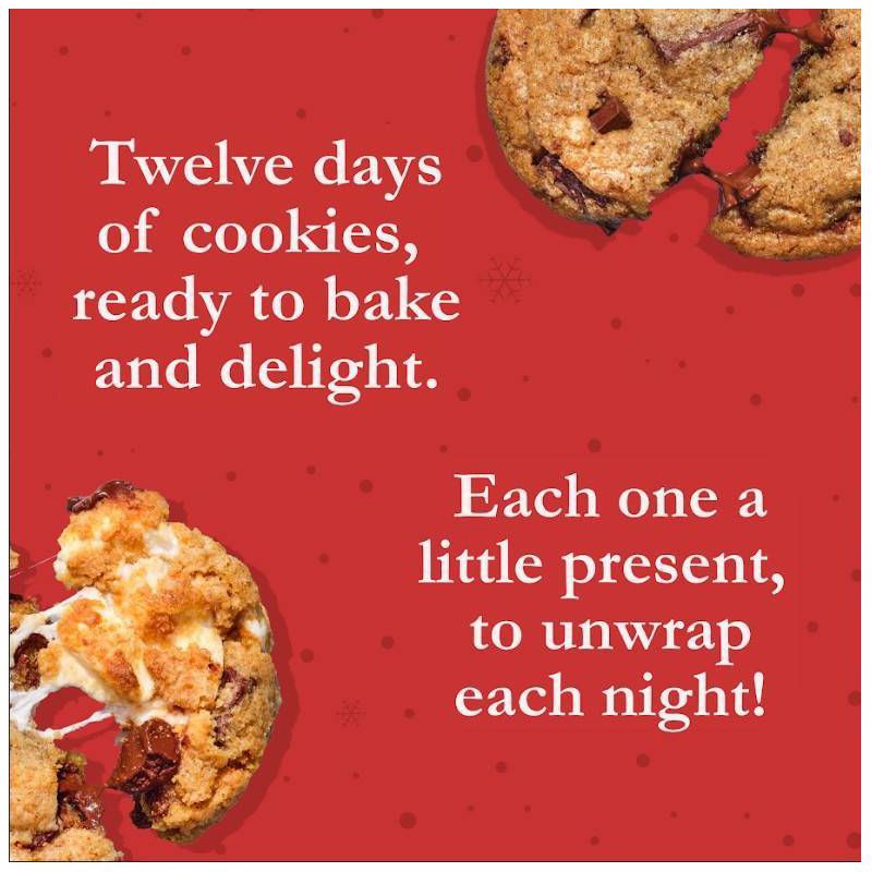 slide 3 of 5, BAKR Countdown Calendar Frozen Cookie Variety Pack - 12oz/12ct, 12 ct; 12 oz