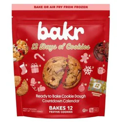 BAKR Countdown Calendar Frozen Cookie Variety Pack - 12oz/12ct
