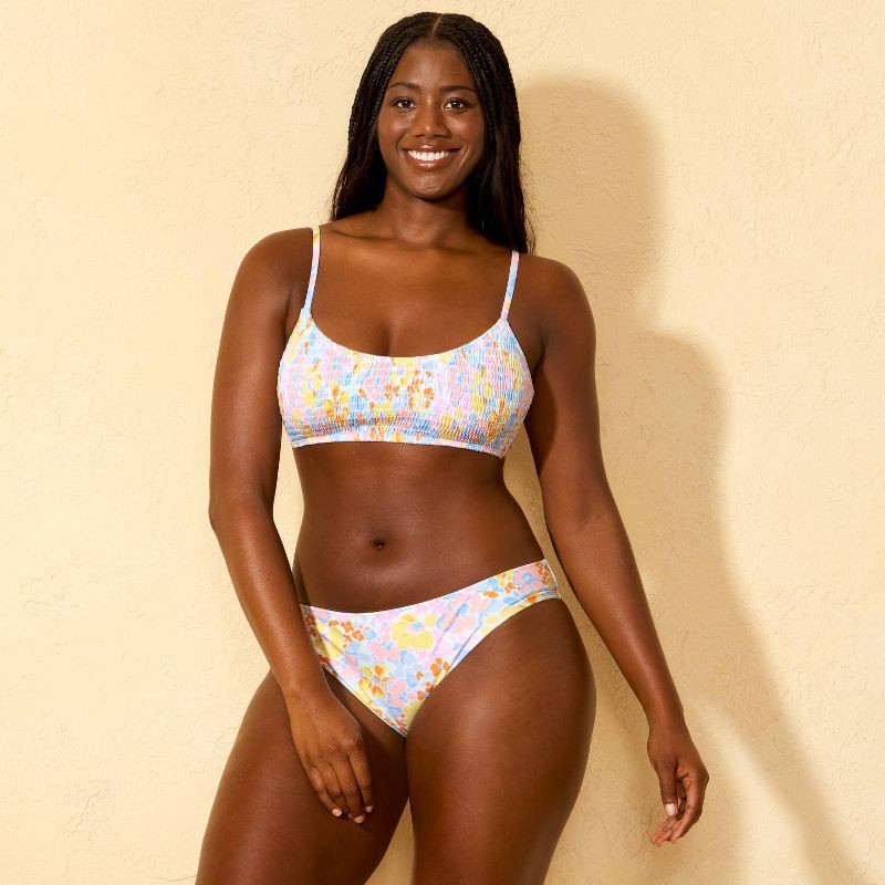 slide 4 of 5, Women's Solid Tricot Low-Rise Medium Coverage Bikini Bottom - Wild Fable™ Multi XS, 1 ct