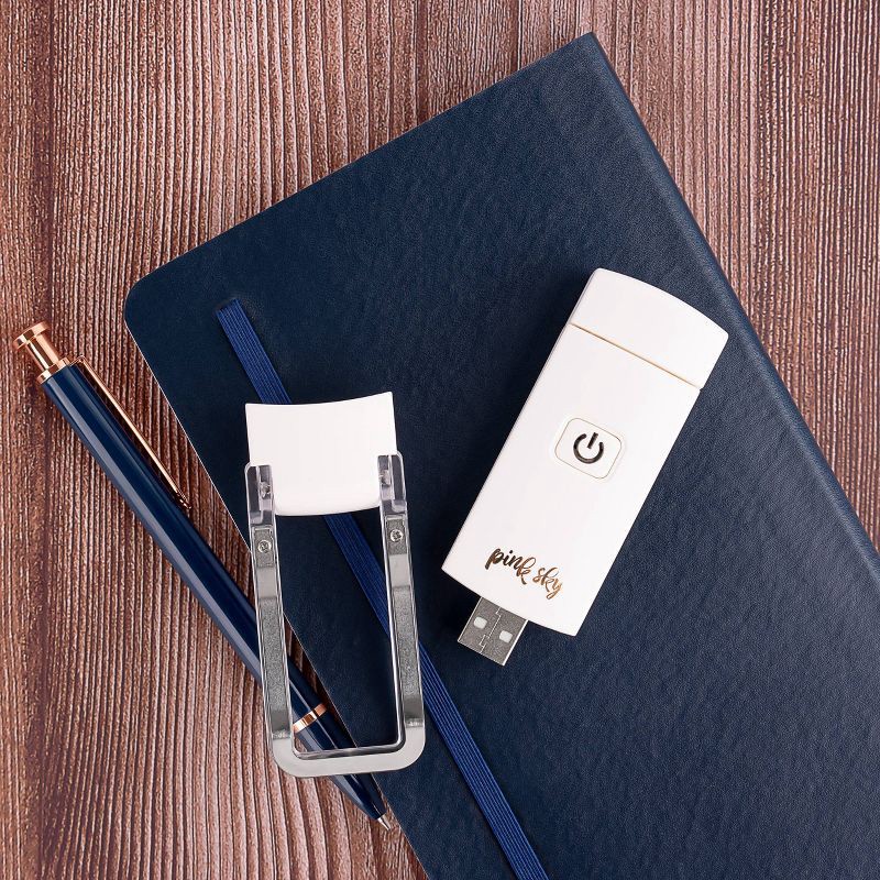 slide 6 of 6, Pink Sky Rechargeable Clip On Book Light, 1 ct