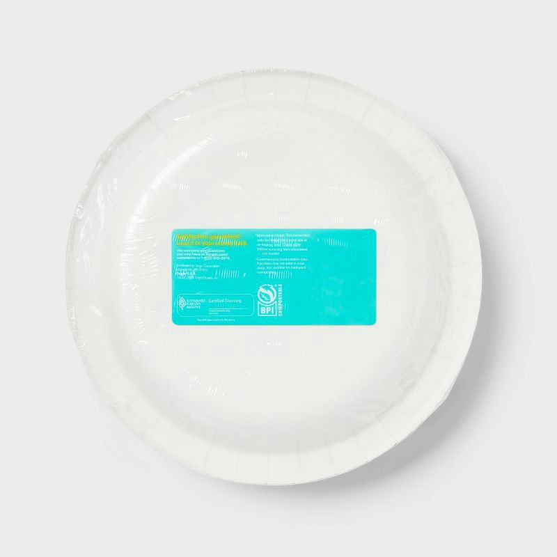 slide 3 of 3, Spring Disposable Plate - Floral - 8.5" - 38ct - up&up™, 38 ct