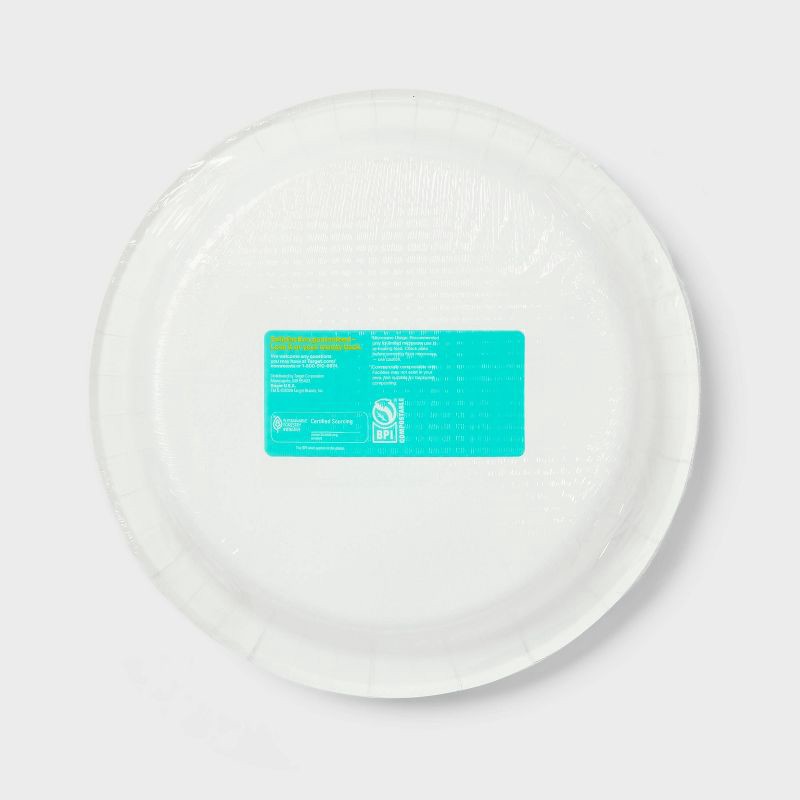 slide 3 of 3, Spring Disposable Plate - Floral - 10" - 24ct - up&up™, 24 ct