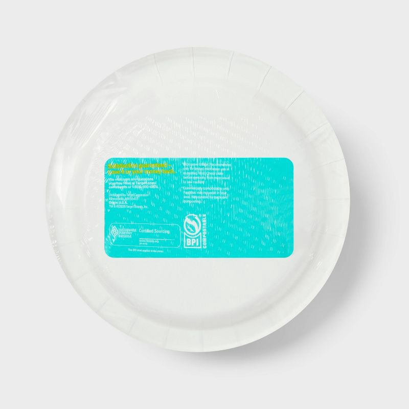 slide 3 of 3, Spring Disposable Plate - Birds - 7" - 40ct - up&up™, 40 ct
