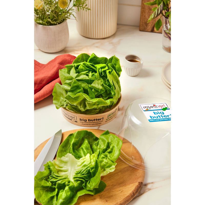 slide 2 of 4, organicgirl Big Butter! Green Lettuce Head - 10oz, 10 oz