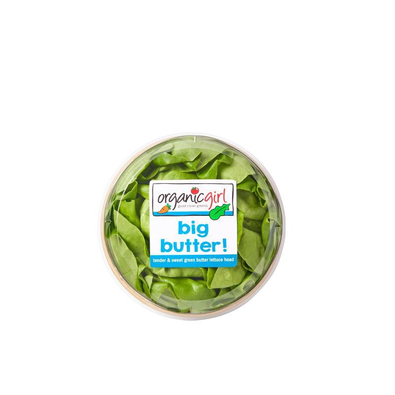 slide 1 of 4, organicgirl Big Butter! Green Lettuce Head - 10oz, 10 oz