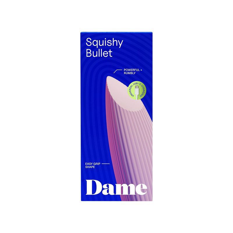 slide 12 of 16, Dame Zig Squishy Bullet Travel, Waterproof, and USB-C Rechargeable Vibrator, 1 ct