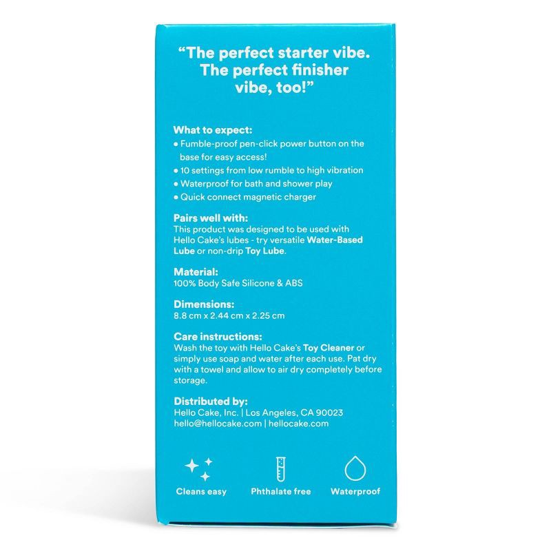 slide 5 of 10, Hello Cake Bullet Vibrator, 1 ct