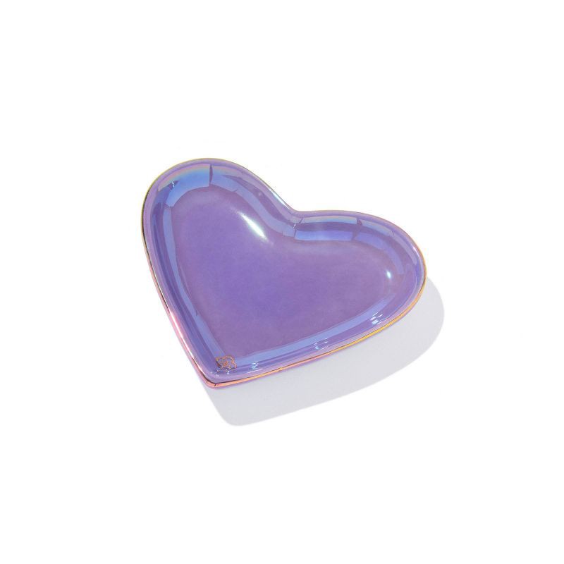 slide 1 of 1, Kendra Scott Heart Ring Dish - Purple, 1 ct