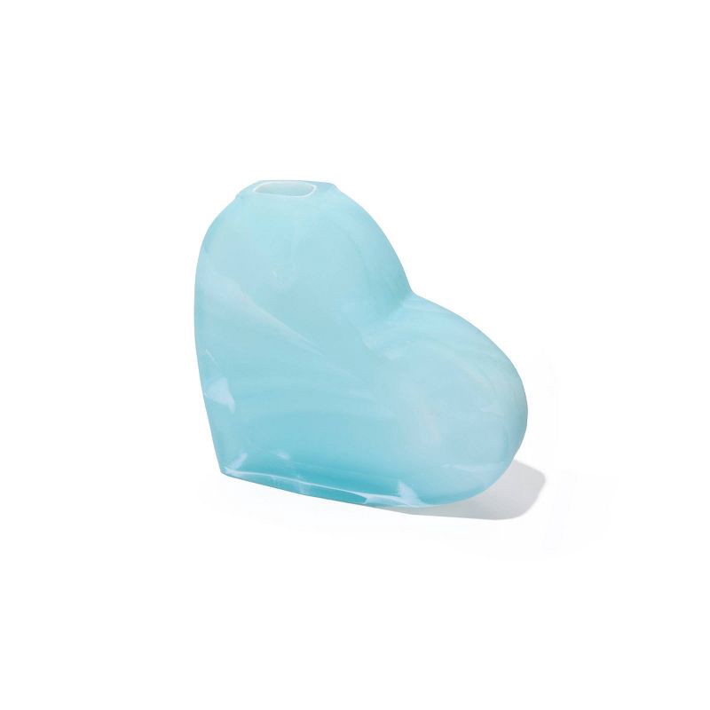 slide 1 of 1, Kendra Scott Heart Bud Vase - Blue, 1 ct