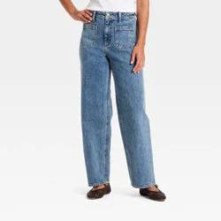 Women's Highest-Rise Sailor Straight Jeans - Universal Thread™ Medium Wash 10