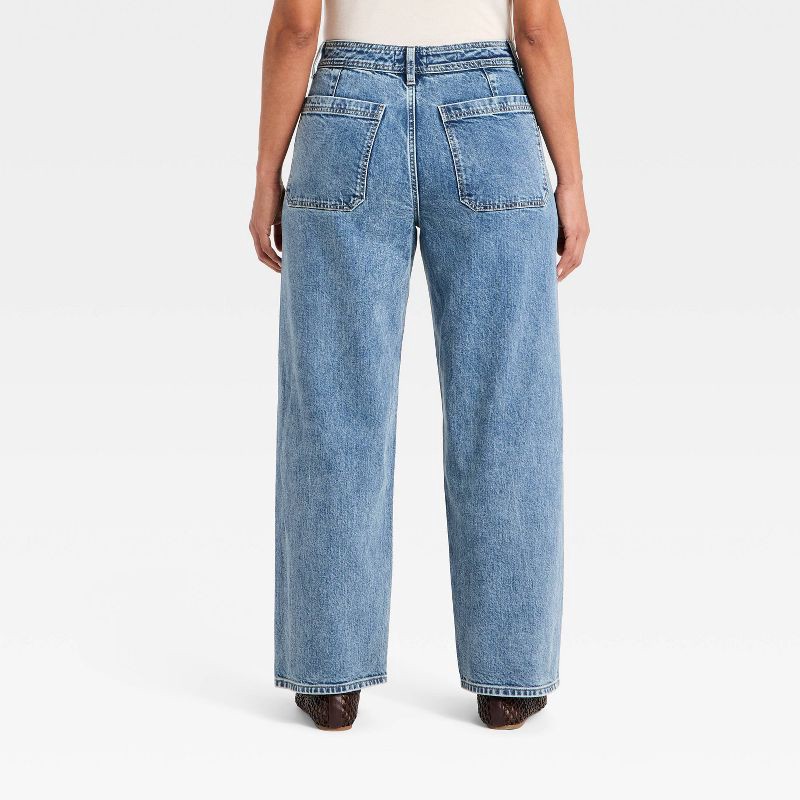 slide 5 of 5, Women's Highest-Rise Sailor Straight Jeans - Universal Thread™ Medium Wash 12, 1 ct