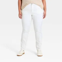 Women's Everyday High-Rise Skinny Jeans - Universal Thread™ White 4