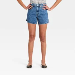 Women's High-Rise A-Line Denim Shorts - Universal Thread™ Medium Wash 12