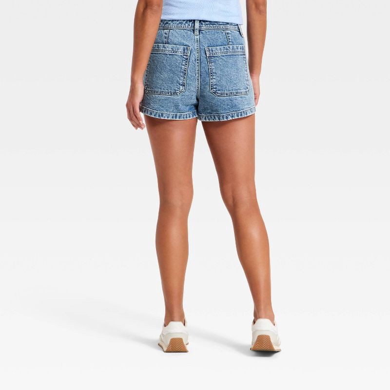 slide 2 of 5, Women's Highest-Rise Sailor Denim Shorts - Universal Thread™ Medium Wash 4, 1 ct