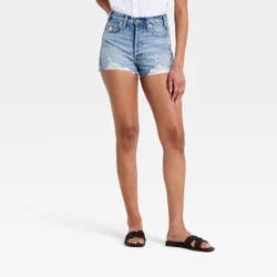 Women's High-Rise Cut-Off Jean Shorts - Universal Thread™ Light Wash 8