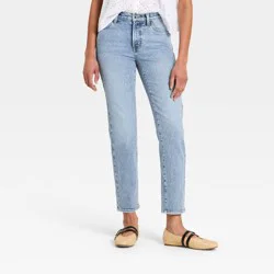 Women's 80's Slim Mid-Rise Ankle Length Pant - Universal Thread™ Medium Wash 2