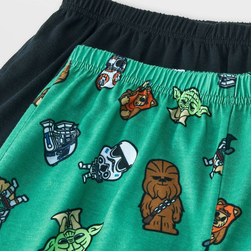 slide 4 of 4, Boys' 3pc Star Wars Short Sleeve Pajama Set - Gray S, 3 ct