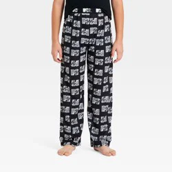 Boys' MTV Pajama Pants - Black M