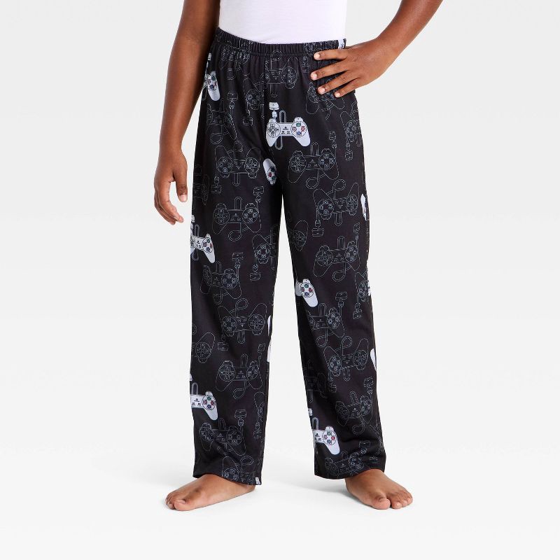 slide 4 of 4, PlayStation Boys' 2pc Play Station T-Shirt and Pants Pajama Set - White M, 2 ct