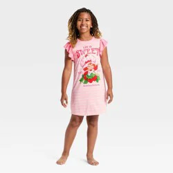 Girls' Strawberry Shortcake NightGown - Pink M