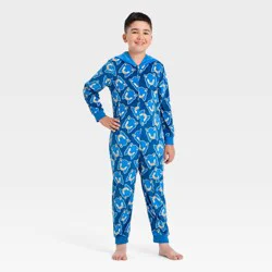 Sonic the Hedgehog Boys' Sonic Union Suit - Blue L