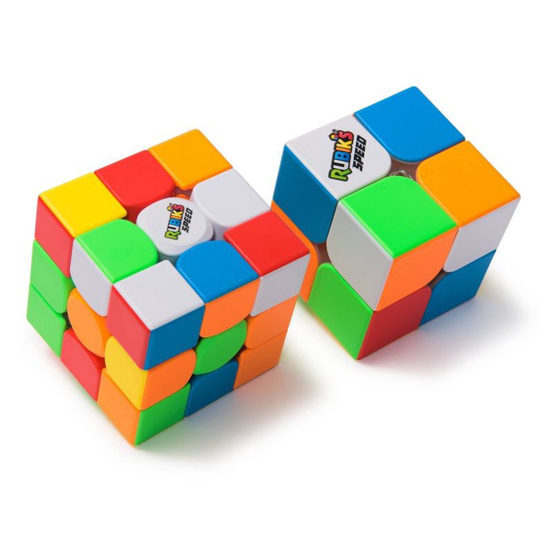 slide 3 of 6, Rubik's Speed Duo 2x2 and 3x3 Brainteaser, 1 ct