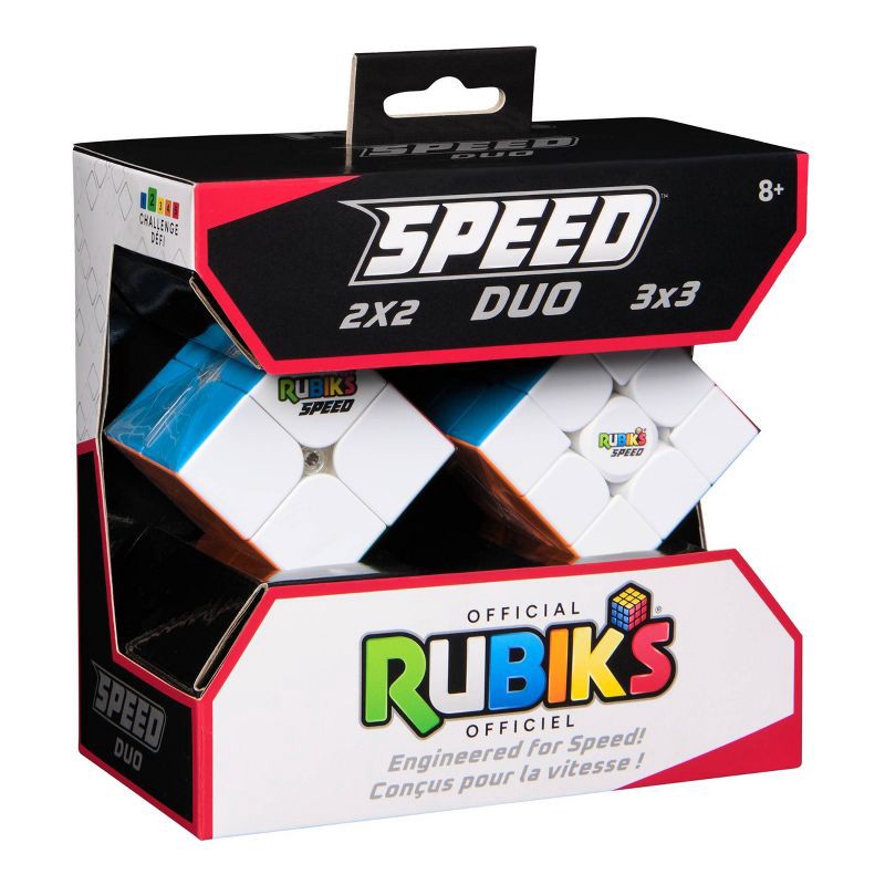 slide 4 of 6, Rubik's Speed Duo 2x2 and 3x3 Brainteaser, 1 ct
