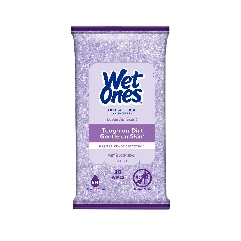 slide 2 of 7, Wet Ones Exclusive Winter Design Hand Wipes - Lavender - 20ct, 20 ct