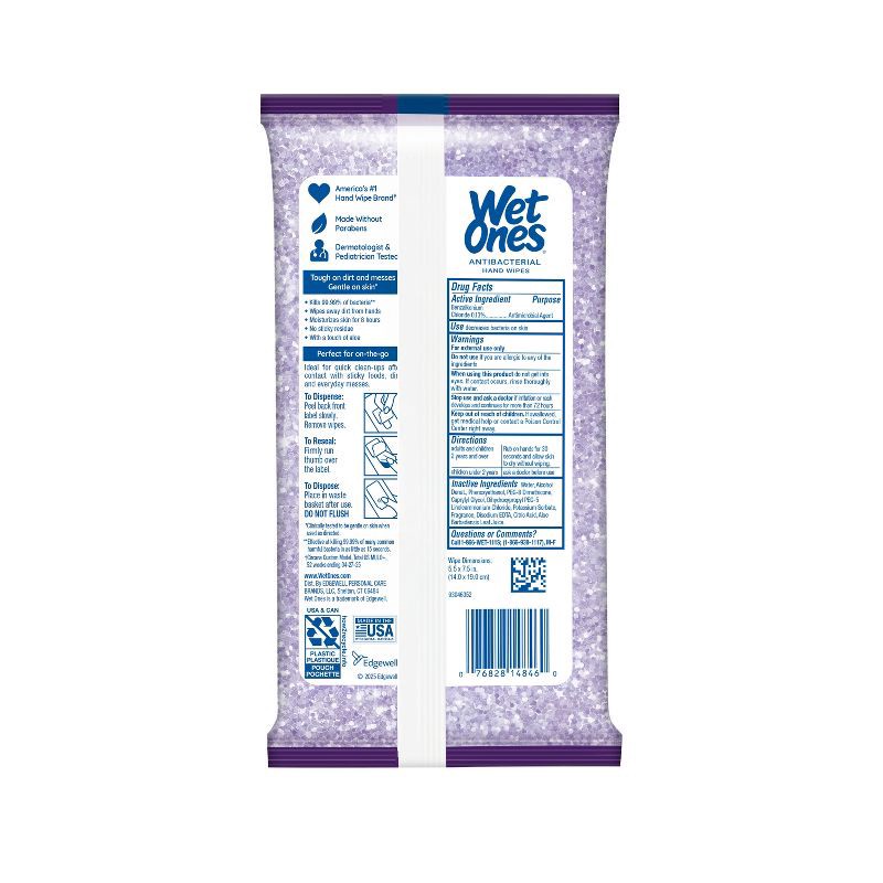 slide 3 of 7, Wet Ones Exclusive Winter Design Hand Wipes - Lavender - 20ct, 20 ct