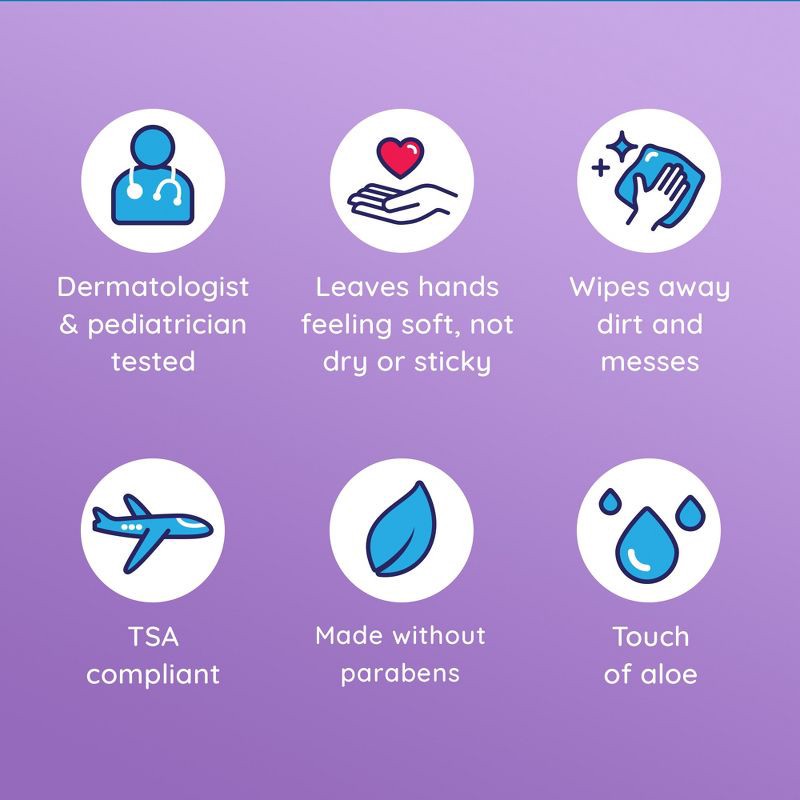 slide 6 of 7, Wet Ones Exclusive Winter Design Hand Wipes - Lavender - 20ct, 20 ct