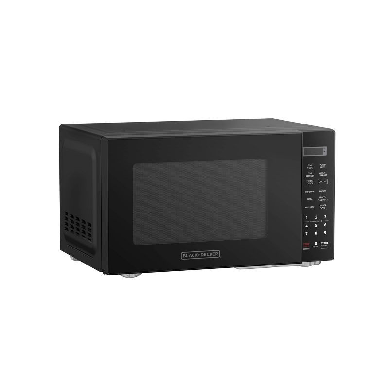slide 1 of 3, BLACK+DECKER 0.9 cu ft Microwave Black, 1 ct